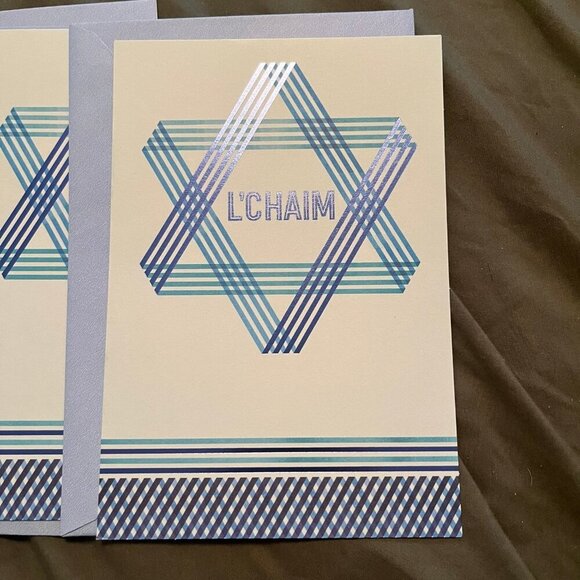 Hanukkah Greeting Cards Lot of 5 - Picture 4 of 5